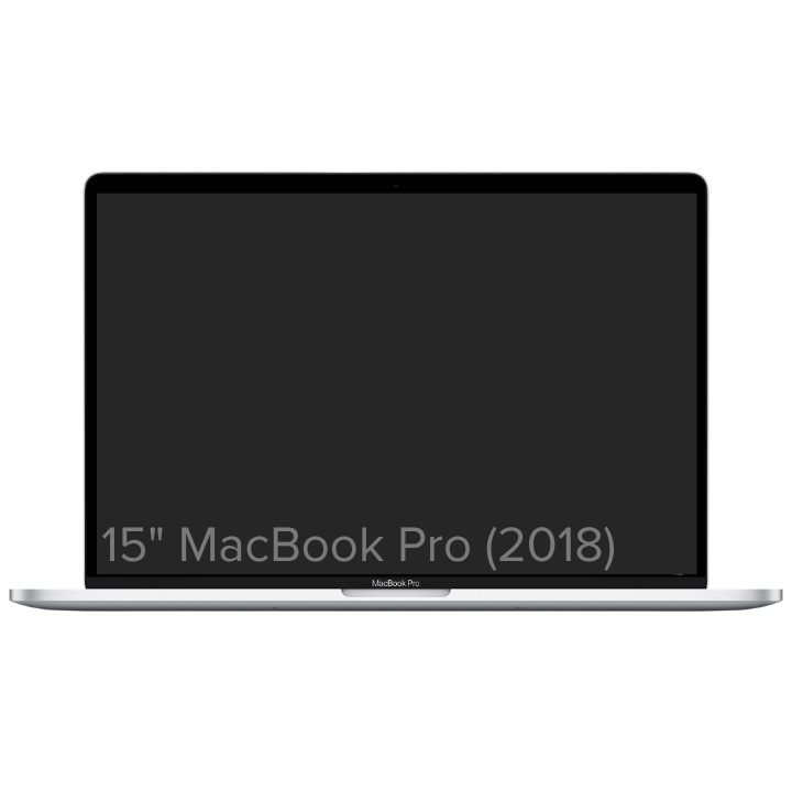 15" MacBook Pro (2018) – Intel i7 · 16GB Memory · 512GB Storage · Silver