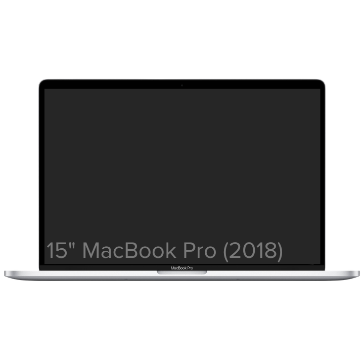15" MacBook Pro (2018) – Intel i7 · 16GB Memory · 512GB Storage · Silver