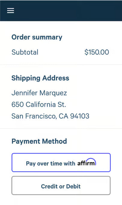 Fill your cart